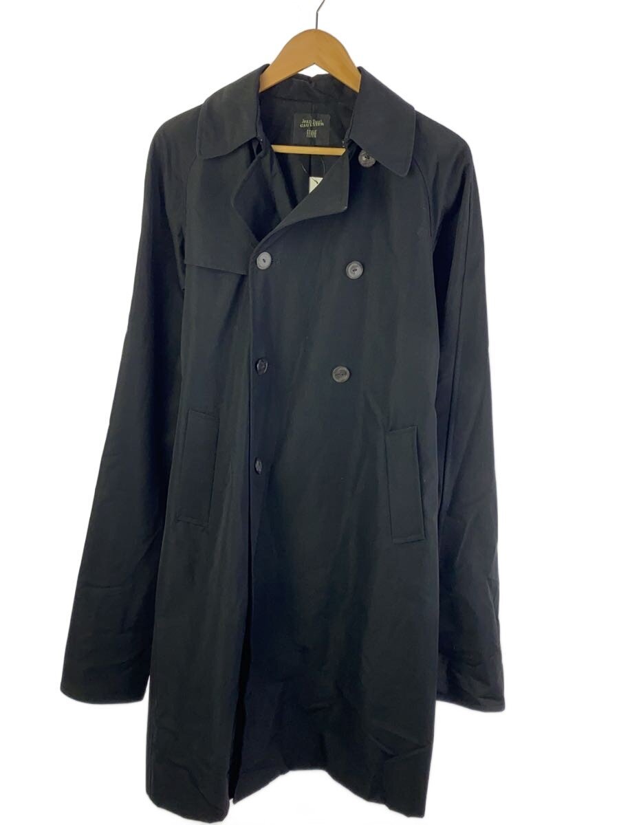 【中古】Jean Paul GAULTIER FEMME◆トレンチコート/40/羊毛/BLK/無地【レディース御召しもの】