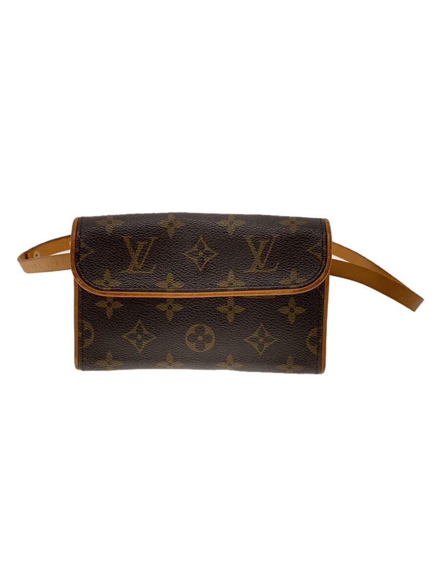 【中古】LOUIS VUITTON◆ポシェット・フロランティーヌ_モノグラム・帆布_BRW/PVC/BRW【御徒面子】