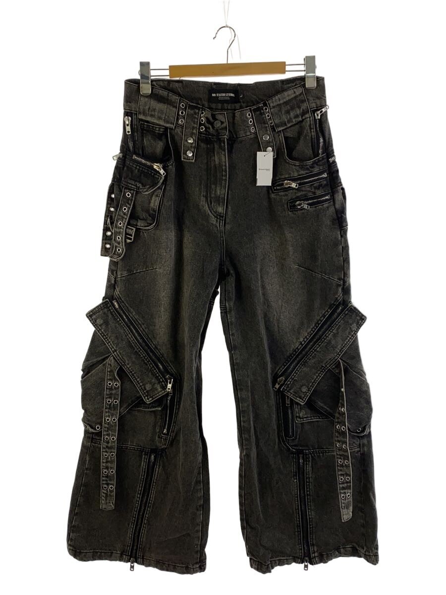 【中古】NO/FAITH STUDIOS◆カーゴパンツ/L/--/BLK/無地//【メンズウェア】|2nd STREET 店