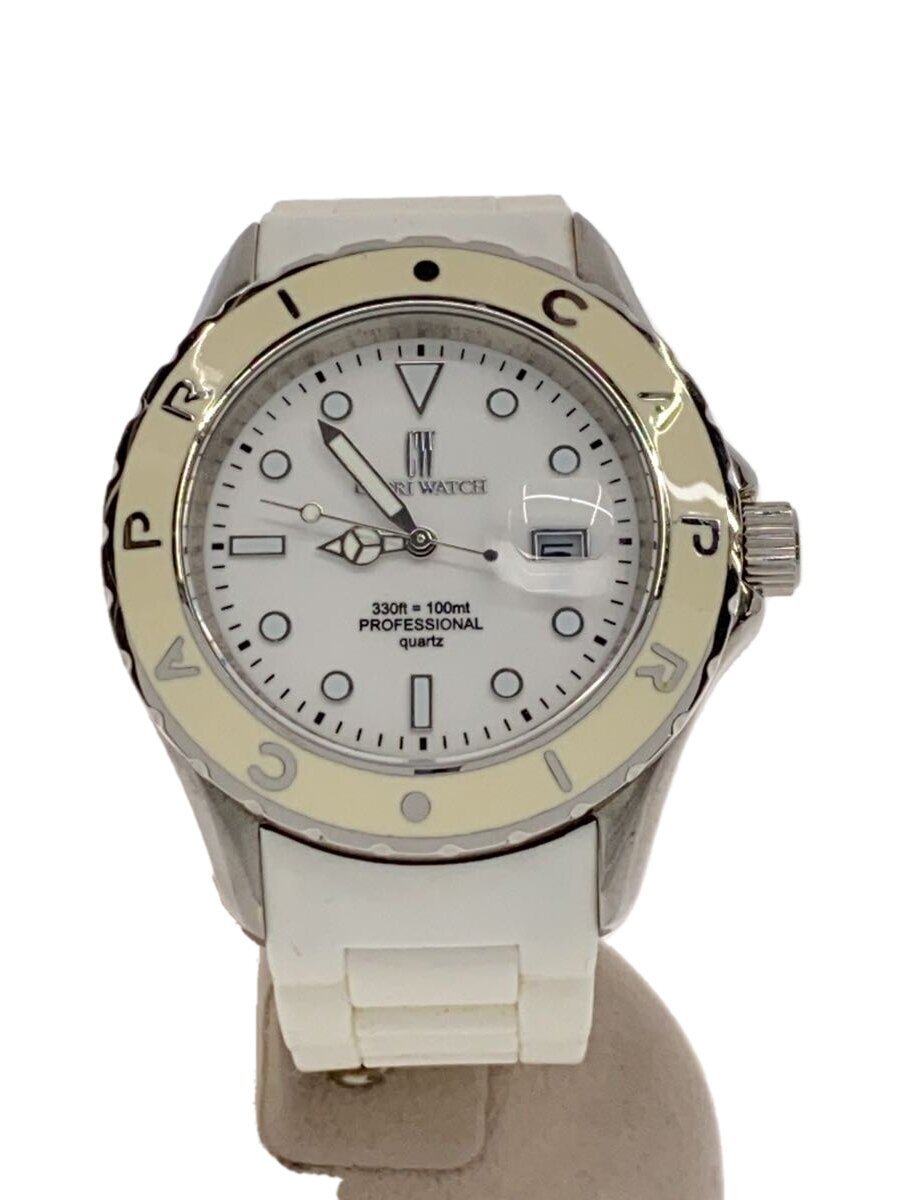【中古】CAPRI WATCH◆石英ウオッチ/アナログ/WHT/WHT/316L【服飾雑貨他】