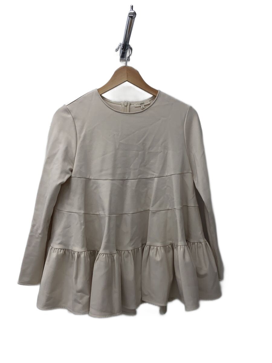 【中古】yori◆長袖トップ/36/人絹/CRM/無地/YR21-23107AW【レディース御召しもの】