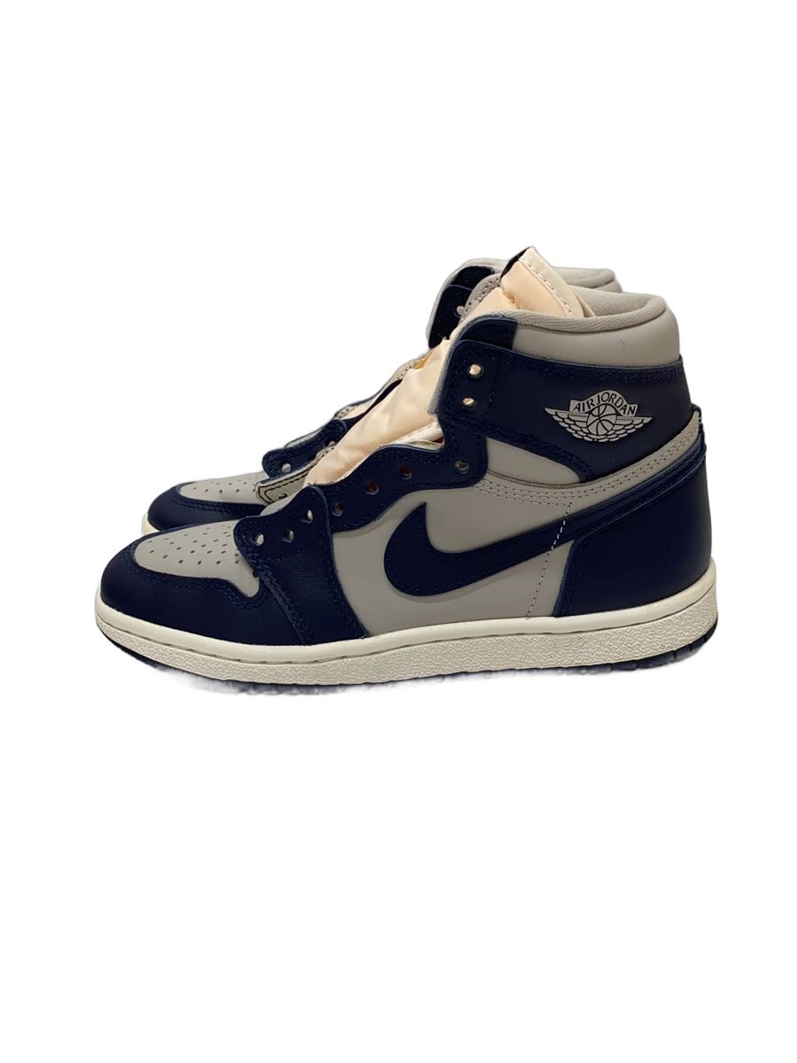 【中古】NIKE◆AIR JORDAN 1 HIGH 85_エア湖 ジョーダン 1 ご機嫌 85/23.5糎/NVY/PVC【シューズ】