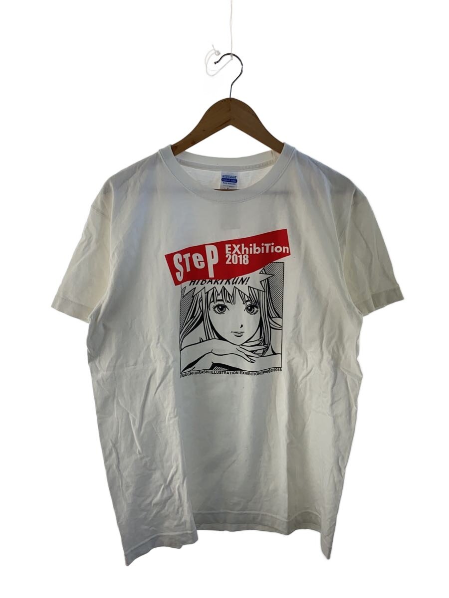 【中古】United Athle◆江口寿史/STEP/EXHIBITION/2018/鴨脚樹BOYZ/ティーシャツ/XL/綿織物/WHT/プッディング【メンズウェア】