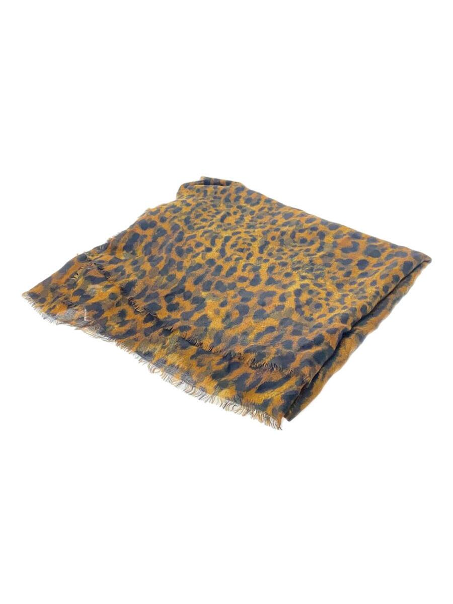 【中古】ALONPI/袈裟/カシミヤ/BRW/レオパード/レディース/21-096-570-0005-1-0【服飾雑貨他】