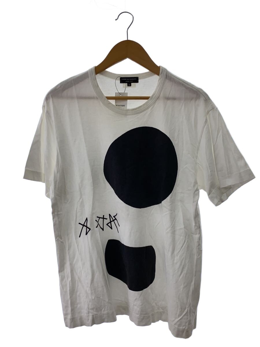 【中古】COMME des GARCONS HOMME PLUS◆AD2013/プルオーバー/M/綿織物/WHT/無地/PM-T053【メンズウェア】