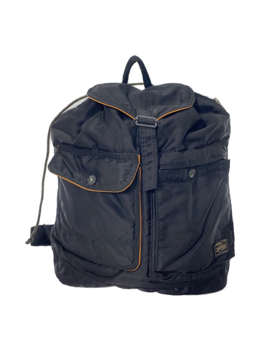 【中古】PORTER◆背嚢/--/BLK/無地【御徒面子】