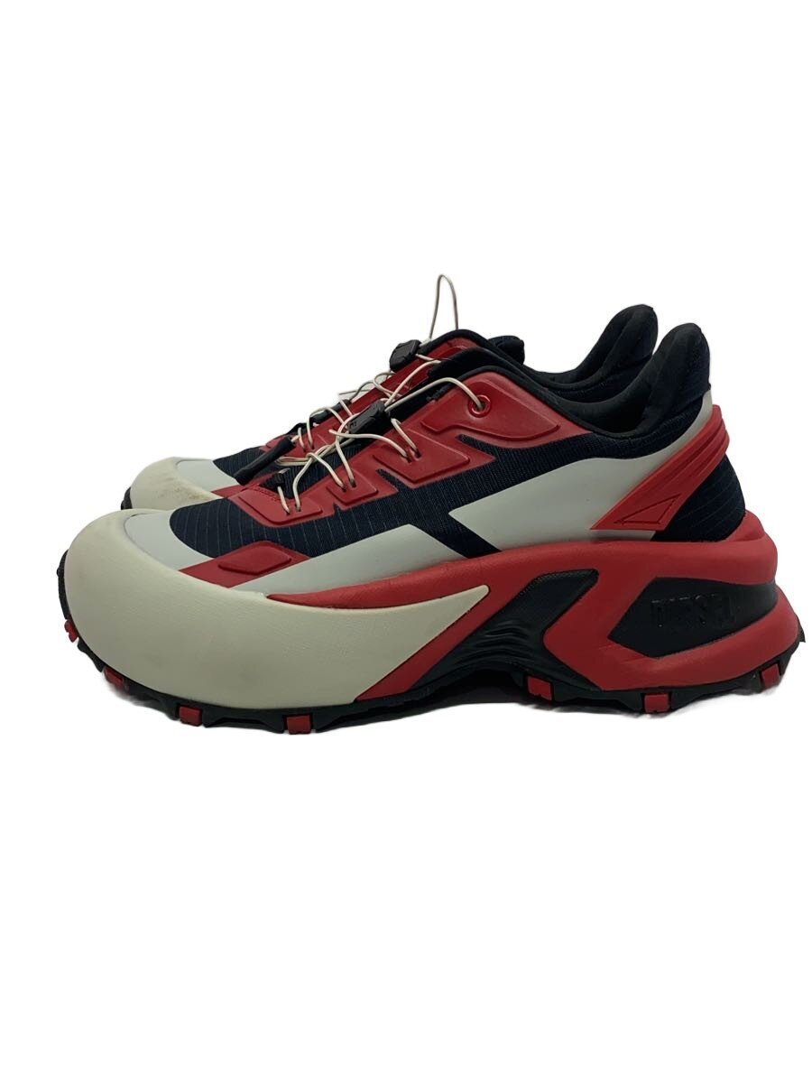 【中古】DIESEL◆ローカットスニーカー/26.5糎/RED【シューズ】