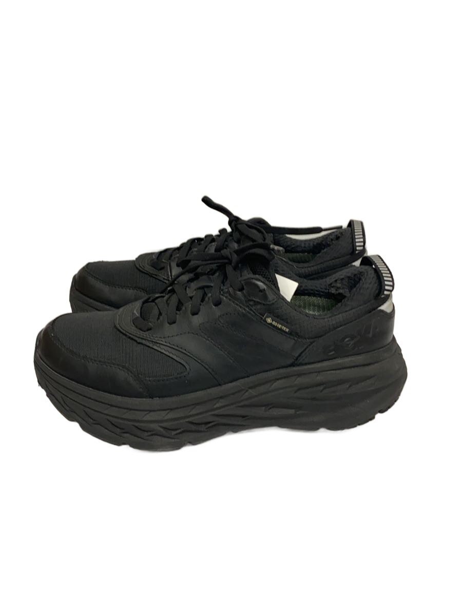 【中古】HOKA(HOKA ONE ONE)◆BONDI L GTX/ローカットスニーカー/25珊/黒いこと/1129973【シューズ】