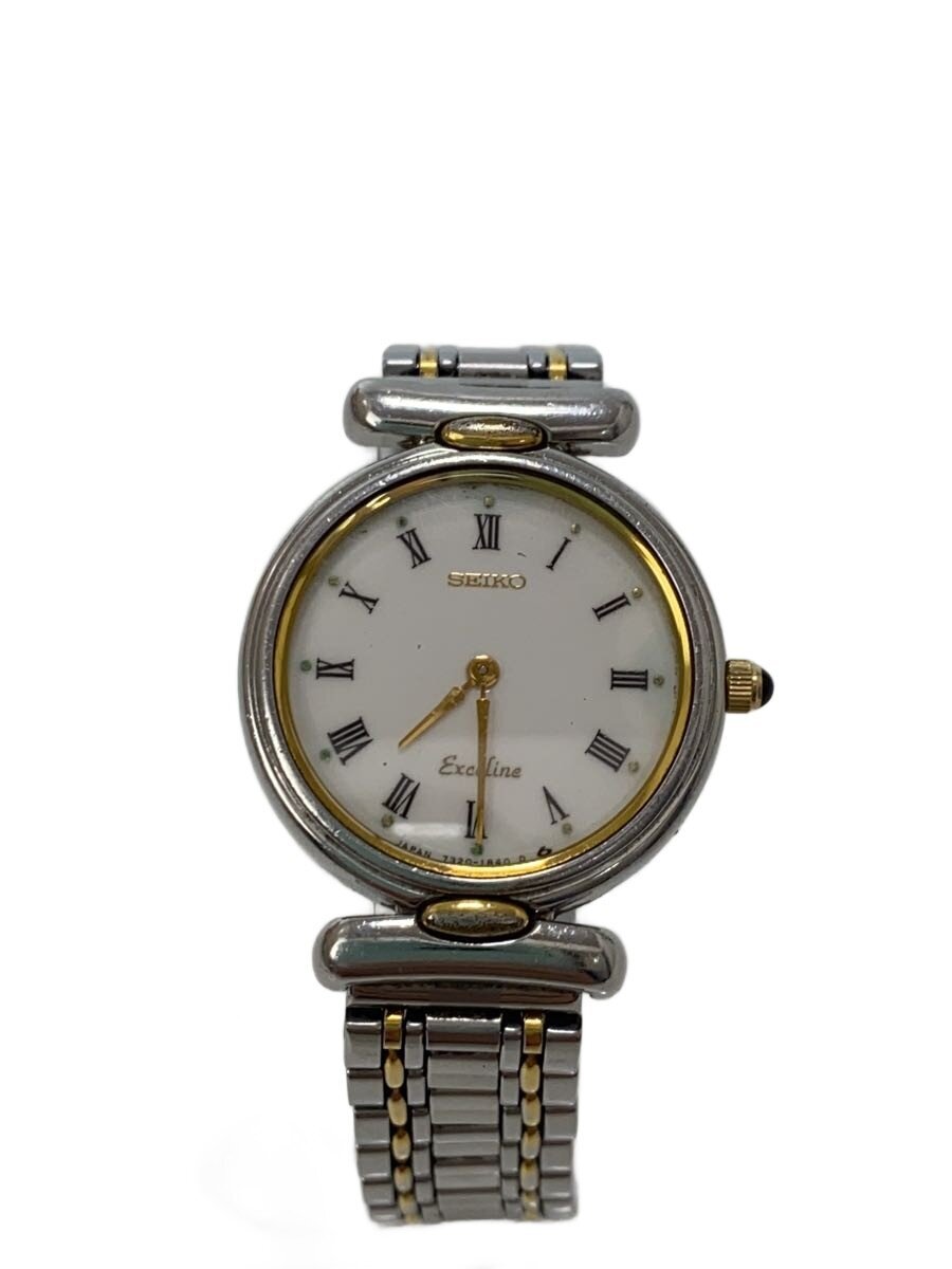 【中古】SEIKO◆PRESAGE/プレサージュ/傷有自動小銃巻ウオッチ/アナログ/ステンレス鋼/BLU/SLV/4R35-0【服飾雑貨他】