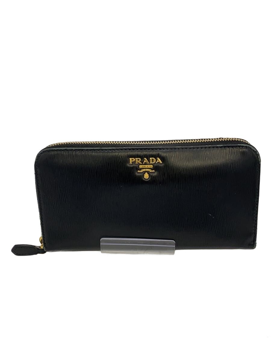 【中古】PRADA◆長紙入れ/--/BLK/レディース/1ML506/角擦れ有【服飾雑貨他】