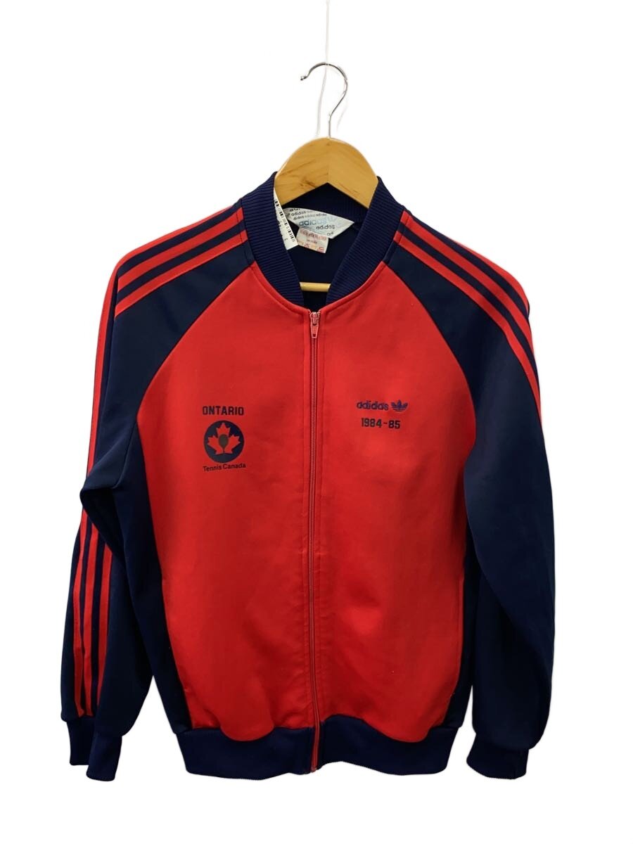 【中古】adidas◆プルオーバー/ポリエステル/RED//【メンズウェア】