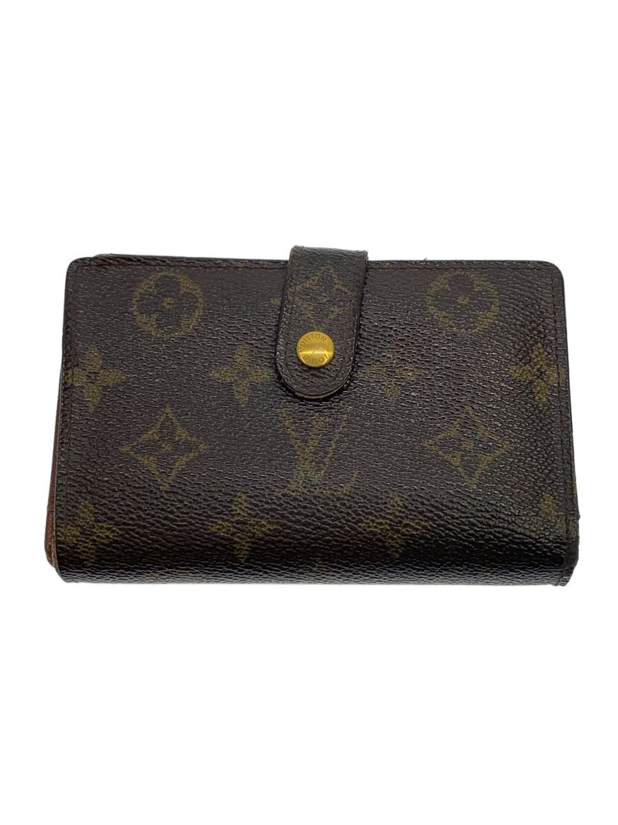 【中古】LOUIS VUITTON◆ポルト・モネ・ビエ・ヴィエノワ_モノグラム・帆布/PVC/BRW/総柄/メンズ【服飾雑貨他】