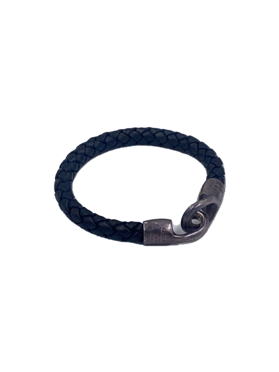 【中古】GARNI◆腕輪/なめし革/BLK/メンズ/? NULL ?【服飾雑貨他】