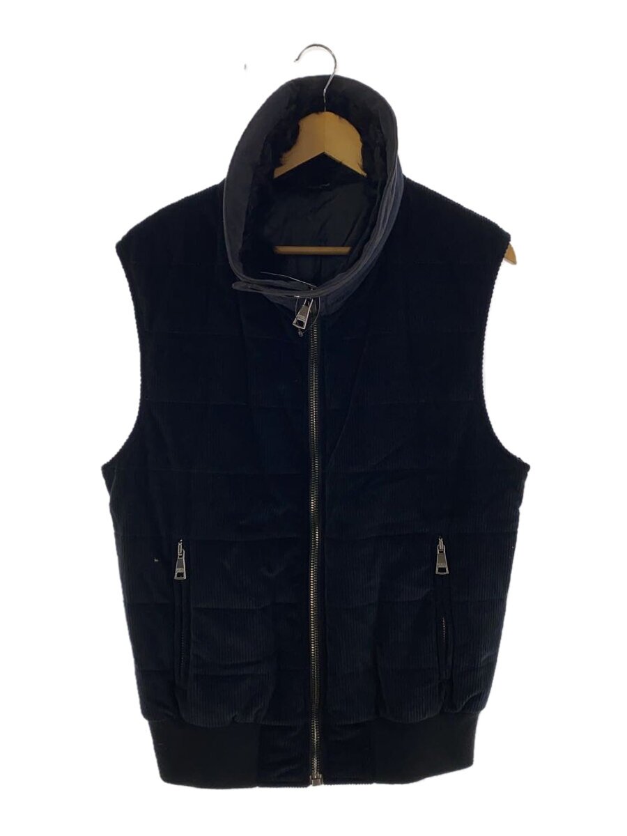 【中古】DOLCE\u0026GABBANA◆襟ボア/毛革より良い/50/コール天/黒いこと/G7147T【メンズウェア】