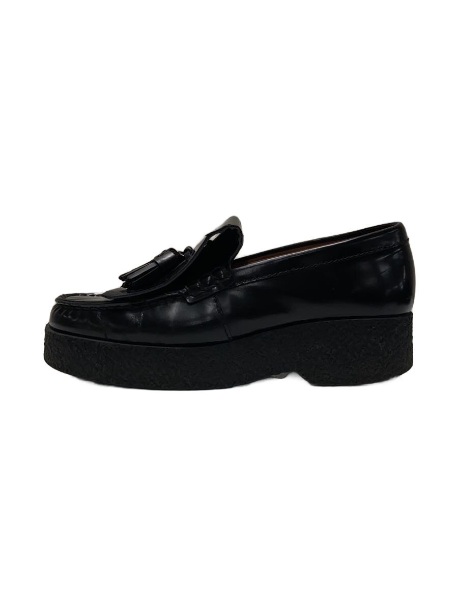 【中古】CELINE◆タッセルローファー/37/BLK/なめし革【シューズ】