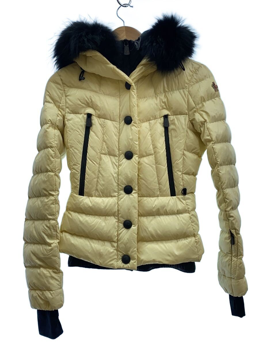 【中古】MONCLER◆BEVER GIUBOTTO/ラクーンファー/落ちこむ上衣/0/ナイロン/CRM/420984698025【レディースお召しもの】
