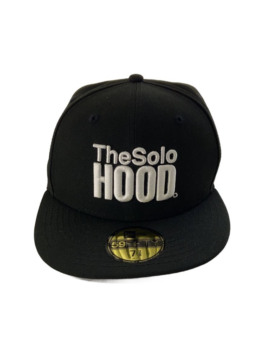 【中古】NEW ERA◆旗がしら/7 3/8/BLK/無地/メンズ【服飾雑貨他】