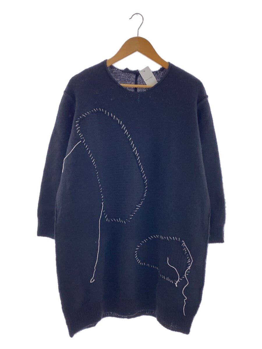 【中古】Y’s◆編み物・ティーシャツ(朦朦たる)/2/羊毛/BLK/YK-K07-966//【メンズウェア】