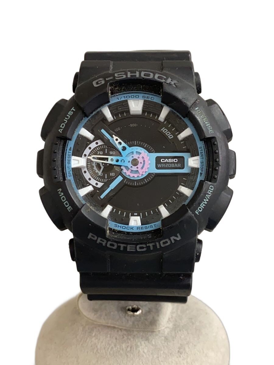 【中古】CASIO◆ウオッチ/デジアナ/--/BLK/BLK/GA-110マイコン【服飾雑貨他】