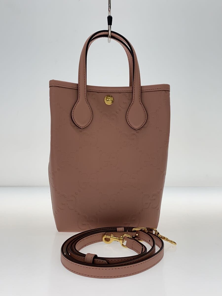 【中古】GUCCI◆ショルダーバッグ/なめし革/PNK/総柄/790133 0416【御徒面子】