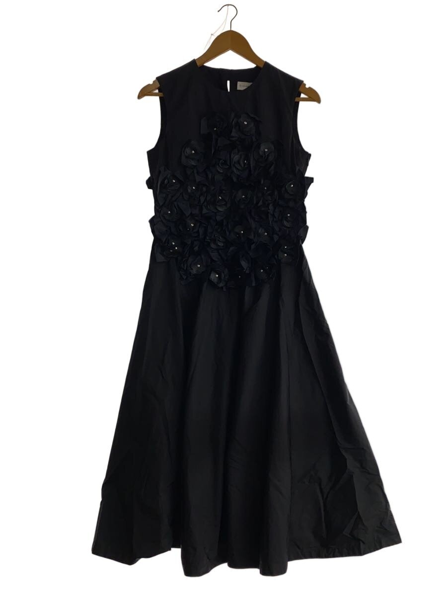 【中古】MONCLER◆曳き船付/18AW/なめし革御花/御召しもの/衣裳/40/ナイロン/BLK/C-DIND-18-489【レディース御召しもの】