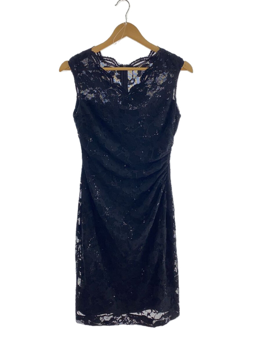 【中古】LAUREN RALPH LAUREN◆レースノースリーブワンピース/--/--/BLK/スパンコール/黒【レディース御召しもの】