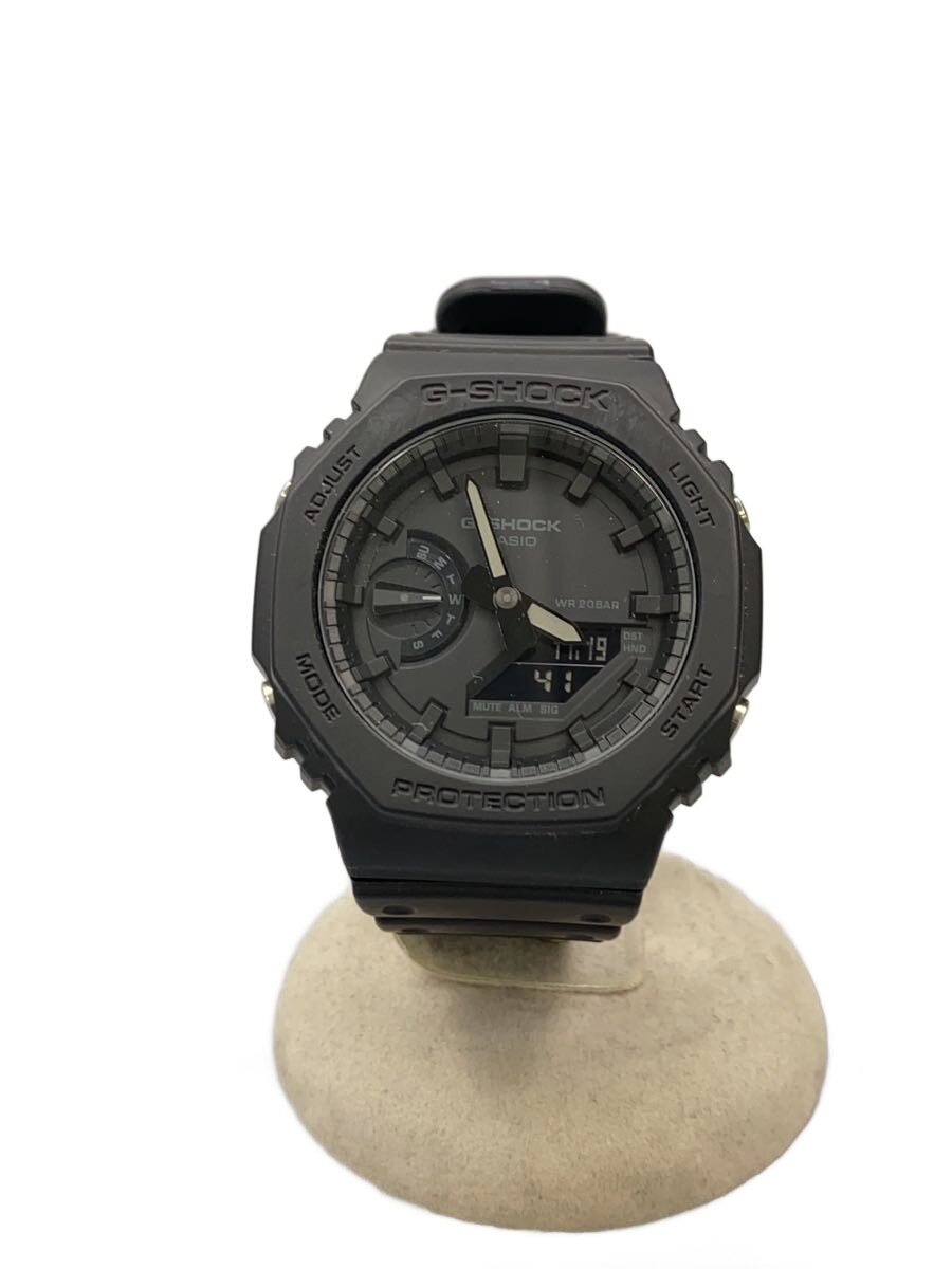 【中古】CASIO◆石英ウオッチ・G-SHOCK/デジアナ/BLK/BLK【服飾雑貨他】