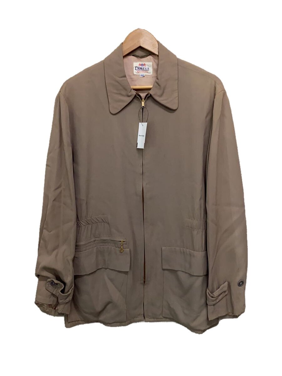 【中古】CAMPUS◆50s/斜方形ジップ/CONMAR/SPORTSWEAR/VT/上衣/40/--/CRM/無地【メンズウェア】