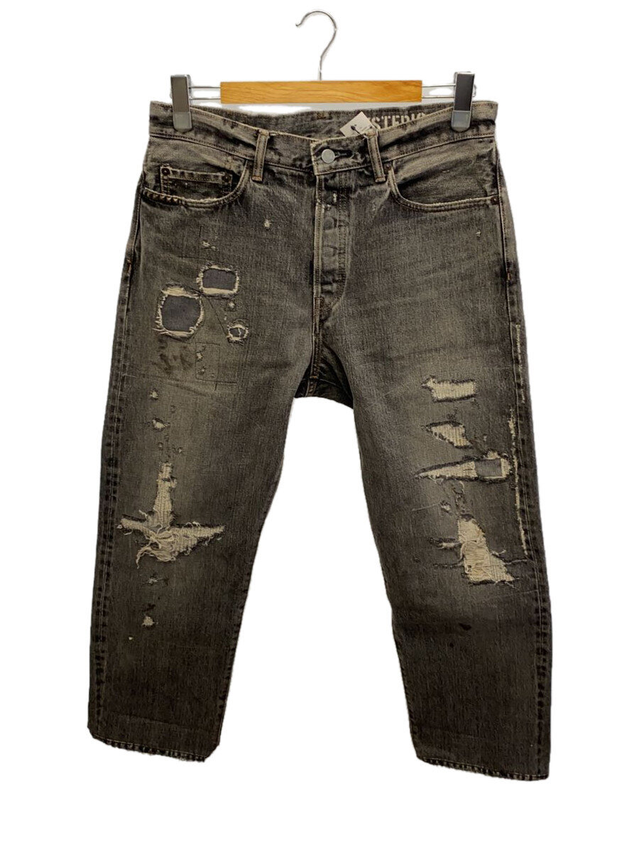 【中古】HYSTERIC GLAMOUR◆50s XXデニムストレートパンツ/スタッズ/32/コットン/ブラック/02223AP02/SVR加工/? NULL ?//【メンズウェア】｜2ｎｄ STREET 店
