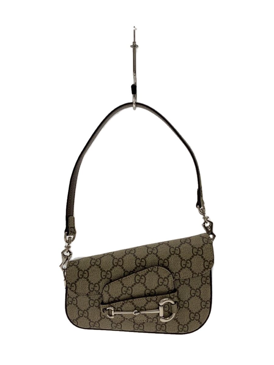 【中古】GUCCI◆GGスプリーム/導管ビット/ショルダーバッグ/PVC/赤銅色/774209/グッチ//【御徒面子】