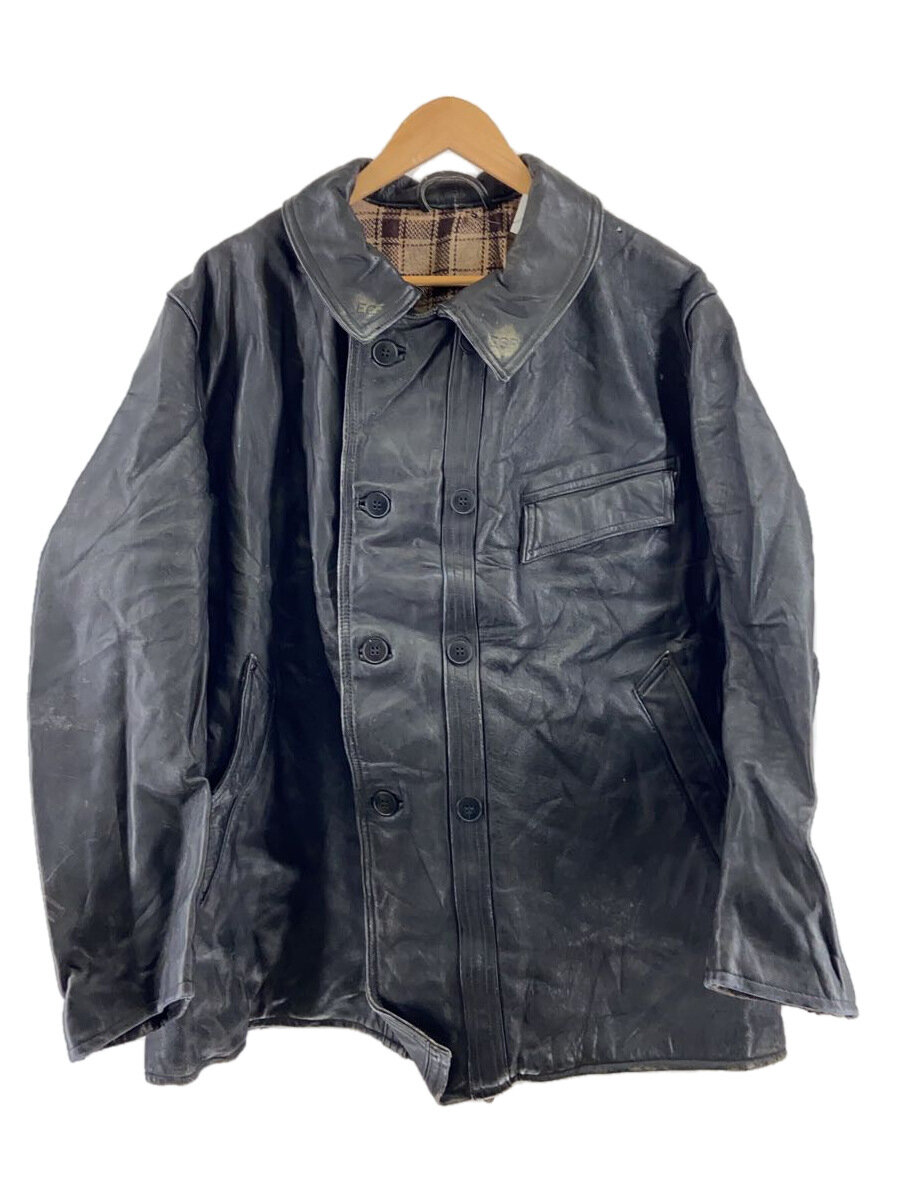 【中古】コルビジェジャケット//ウール襟/袖破れ有/状態考慮/コート/レザー/BLK/無地//【メンズウェア】｜2ｎｄ STREET 店