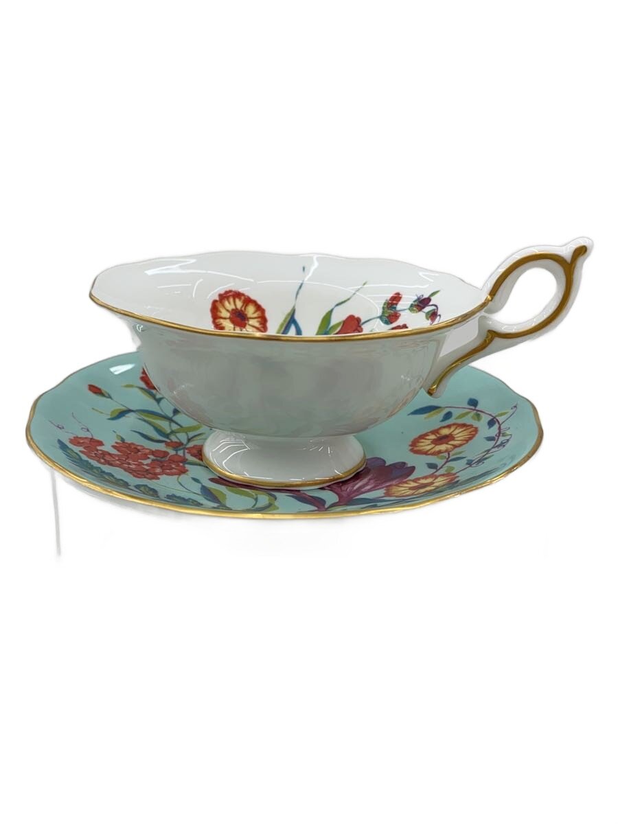 【中古】WEDGWOOD◆バタフライブルーム/優勝杯\u0026平円盤/ターコイズクロッカス/WHT/RED/花柄//【御厨子所備品】