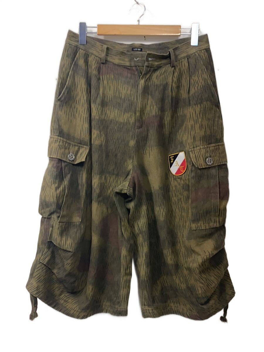 【中古】LES SIX◆25SS/DANGEROUS CAMO WEIRD PANTS/0/綿織物/カーキ/家鴨フラ//【メンズウェア】