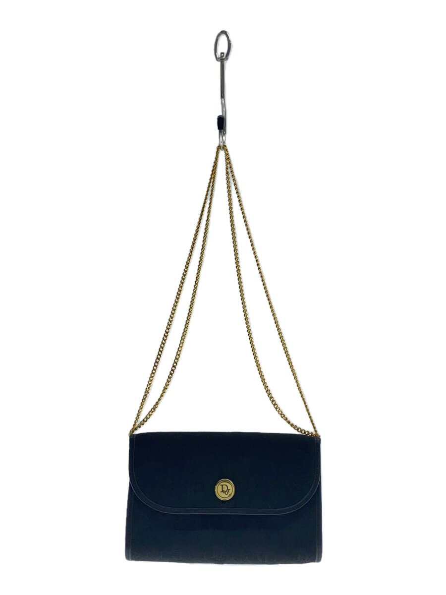 【中古】Christian Dior◆ショルダーバッグ/帆布/BLK/総柄//【御徒面子】