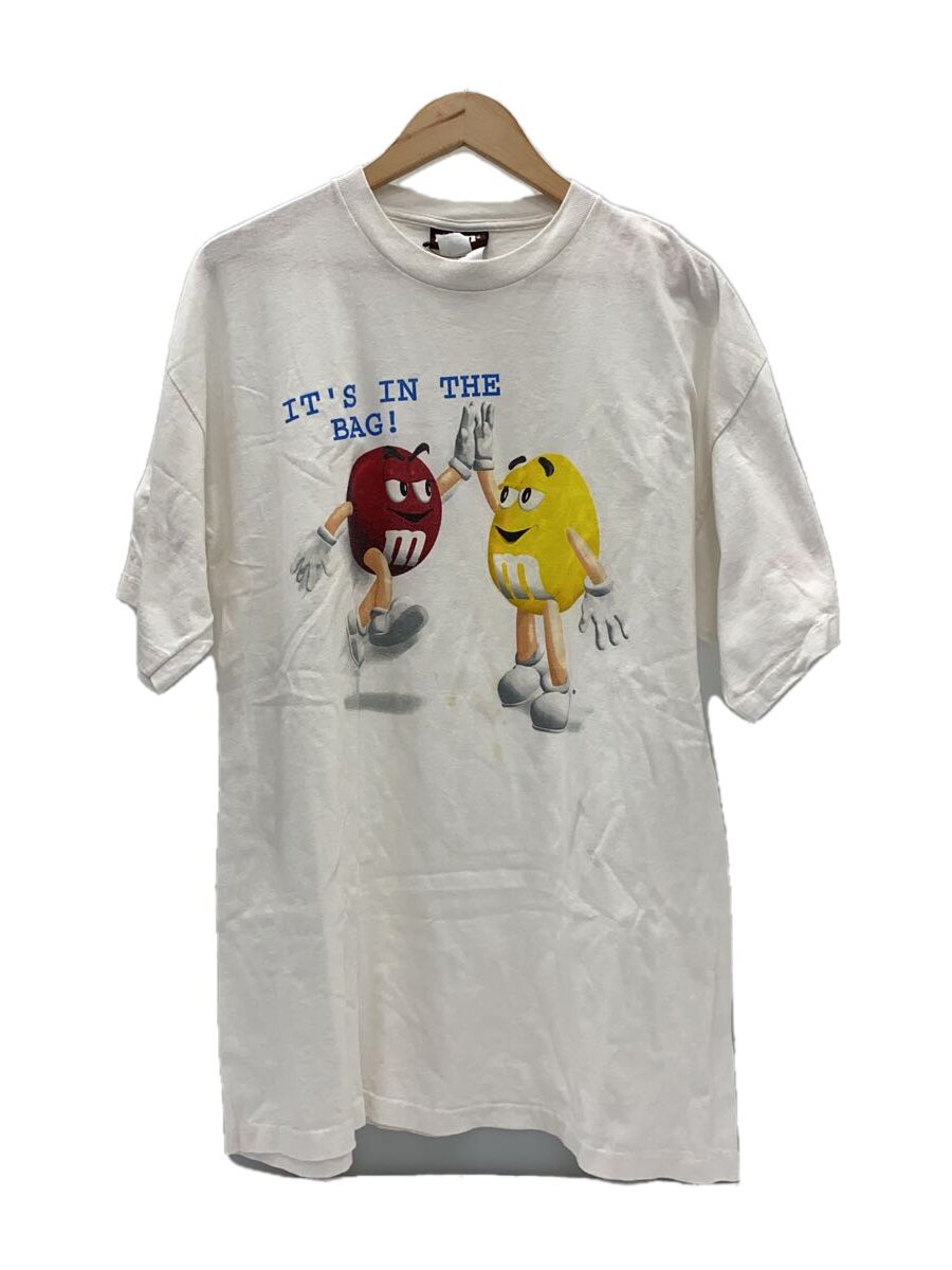 【中古】M\u0026MS/90S/シングルぬい目/プルオーバー/XL/綿織物/WHT/刷り上げる【メンズウェア】
