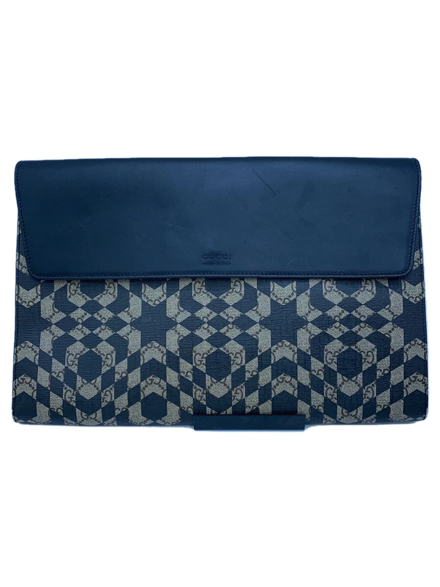 【中古】GUCCI◆カレイドスター/GGスプリーム/セカンドバッグ/レザー/ブラック/総柄/406725 527066【バッグ】画像