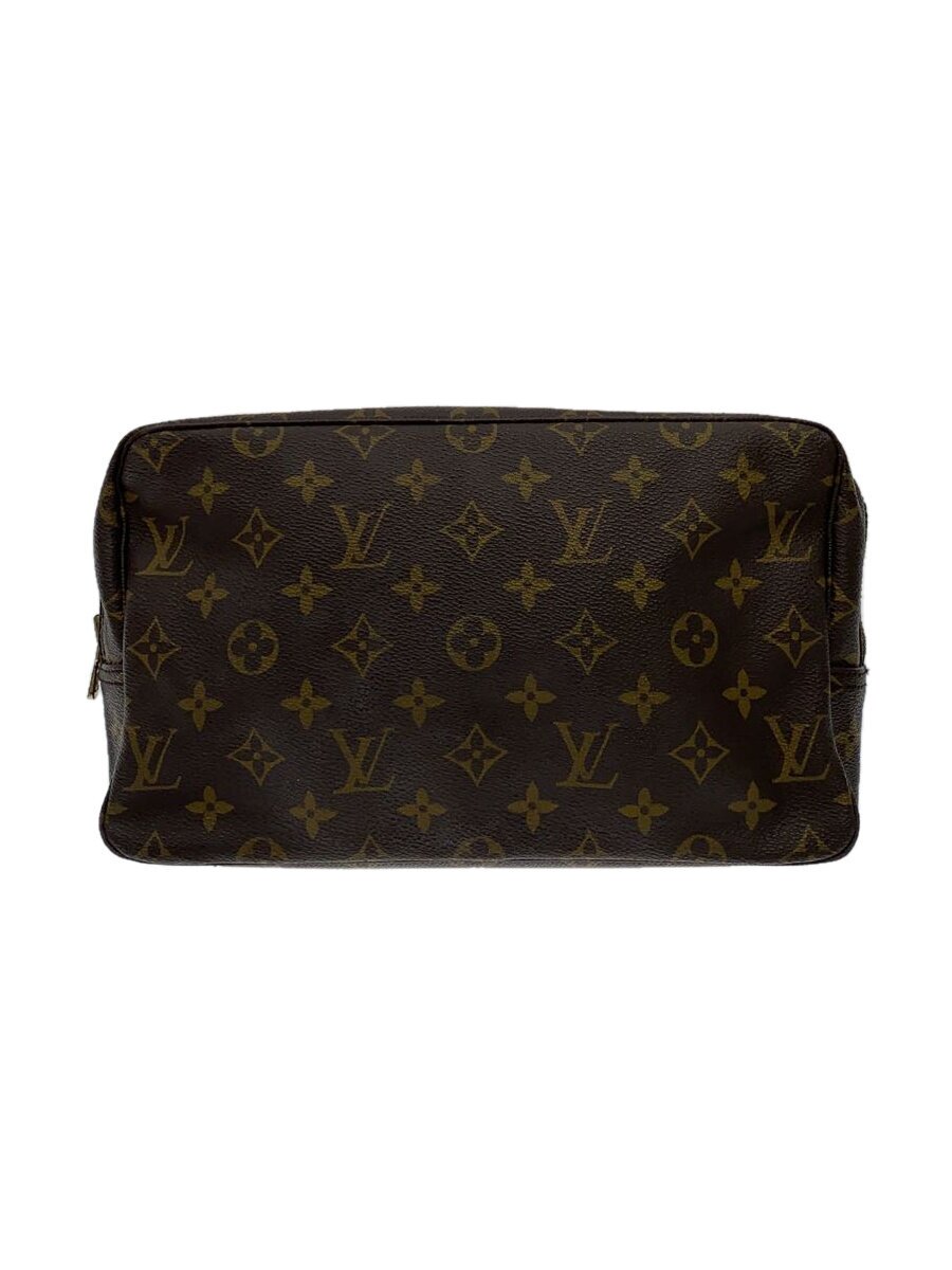 【中古】LOUIS VUITTON◆トゥルース・トワレット28_モノグラム・帆布_BRW/PVC/BRW/総柄【御徒面子】
