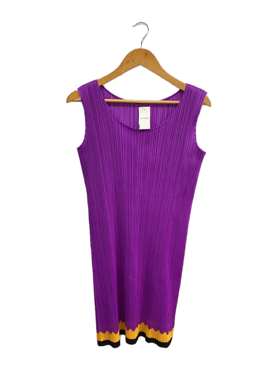 【中古】PLEATS PLEASE ISSEY MIYAKE◆ノースリーブワンピース/3/ポリエステル/PNK/JK673/? NULL ?//【レディースウェア】｜2ｎｄ STREET 店