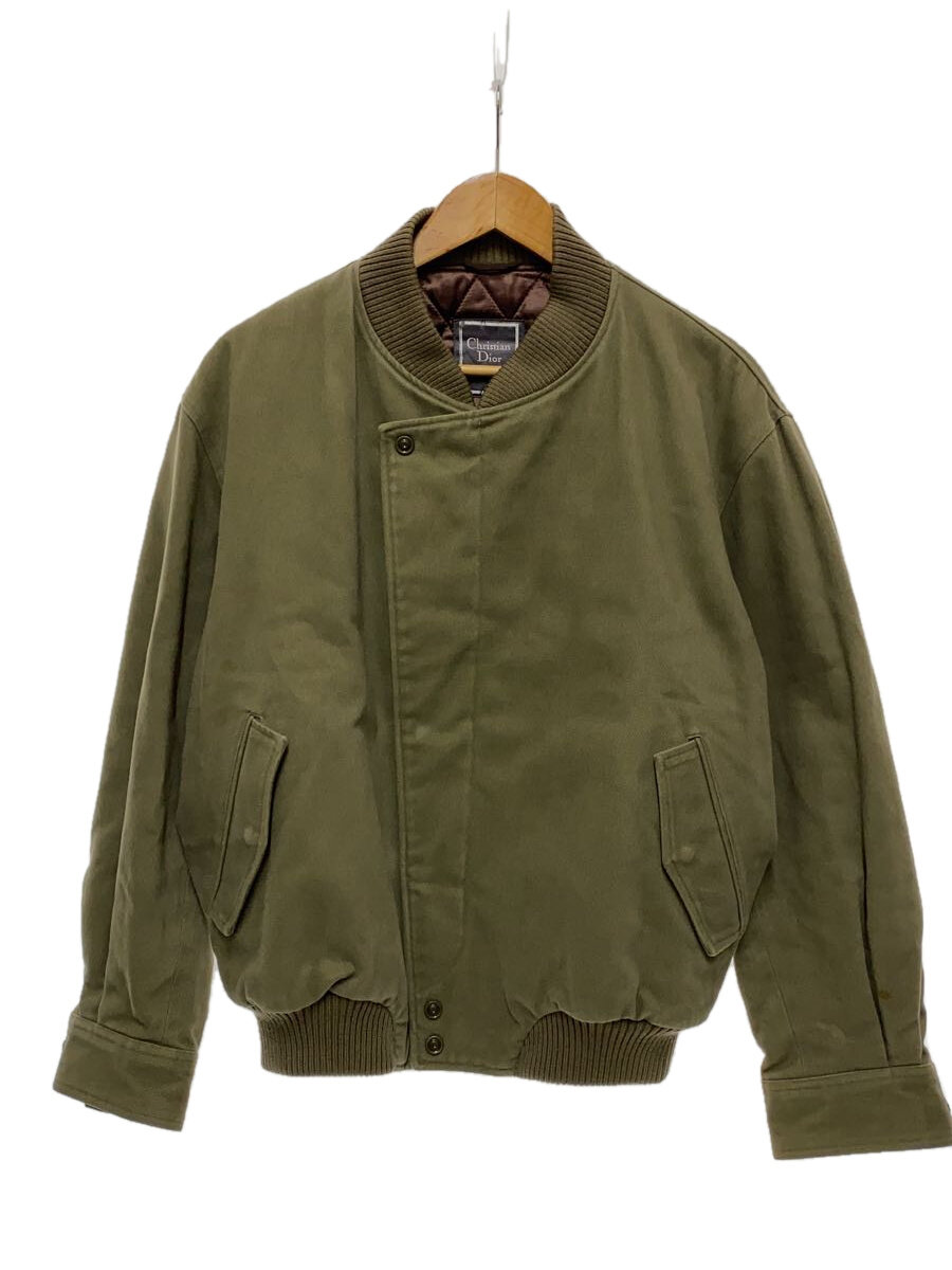 【中古】Christian Dior◆Christian Dior Monsieurミリタリー上衣/L/綿織物/KHK/無地/ps-2073【メンズウェア】