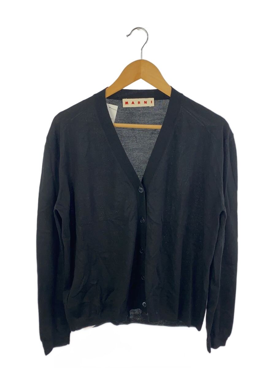 【中古】MARNI◆25FW/絹地混/ジレー(薄っぺら)/40/羊毛/BLK/CDMD0361UD【レディースお召しもの】