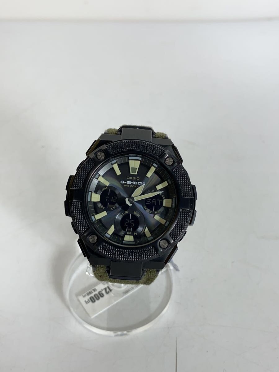 【中古】CASIO◆ウオッチ/デジアナ/帆布/GST-S130BC【服飾雑貨他】