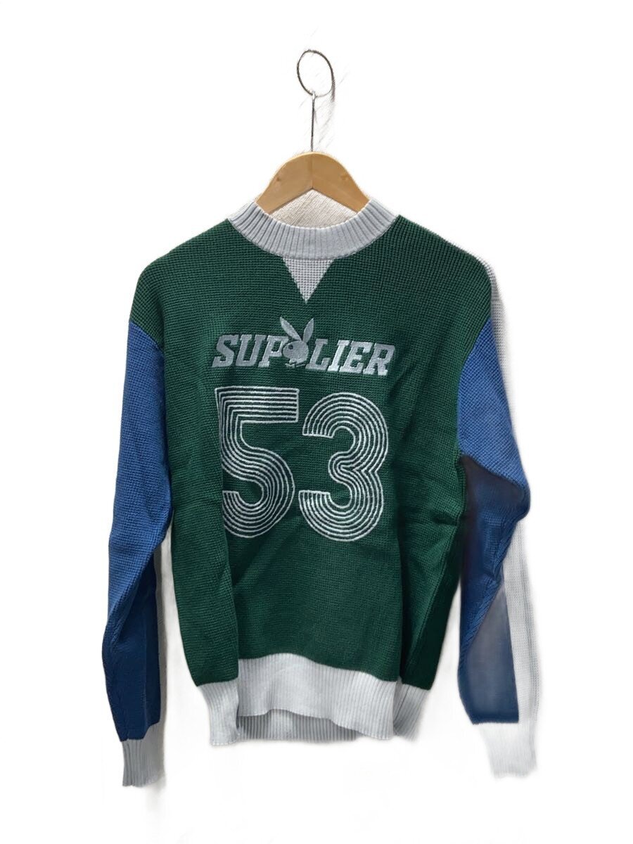 【中古】SUPPLIER◆編み物・ティーシャツ(朦朦たる)/S/綿織物/GRN【メンズウェア】