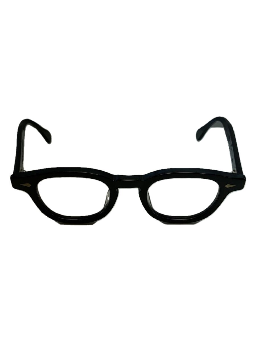 【中古】JULIUS TART OPTICAL ENTERPRISE◆AR/SIZE 44/眼鏡/ウェリントン/セルロイド/BLK/CLR/メンズ/PL-001A【服飾雑貨他】