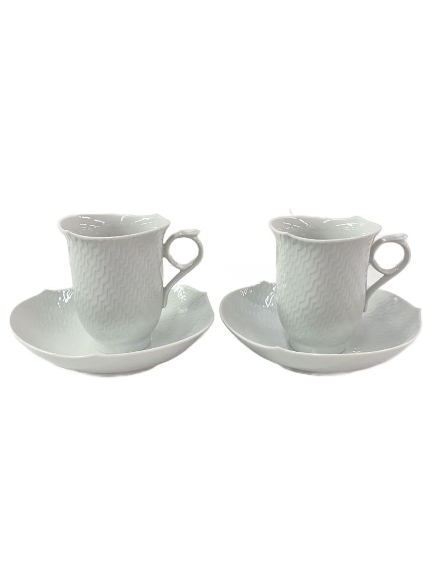 【中古】Meissen◆優勝杯\u0026平円盤/4点仕掛ける/WHT【勝手もと属具】 マグカップ・ティーカップ-カップ＆ソーサー