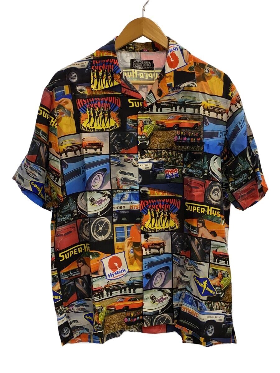 【中古】HYSTERIC GLAMOUR◆アロハシャツ/M/人絹/マルチ色合い/総柄/02251AH08//【メンズウェア】