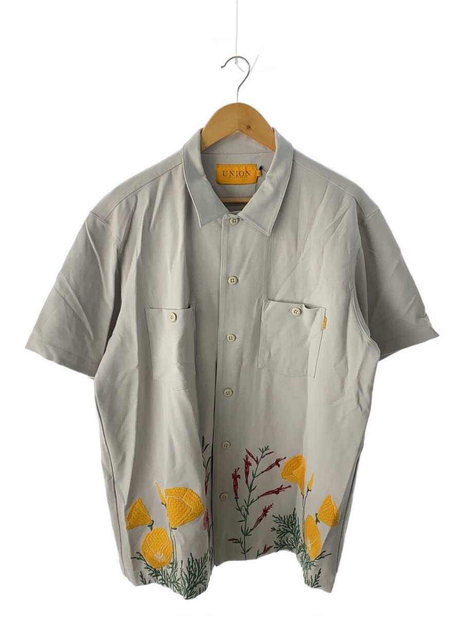 【中古】Union Los Angeles◆半袖プルオーバー/L/人絹/薄墨色/WSS-025【メンズウェア】