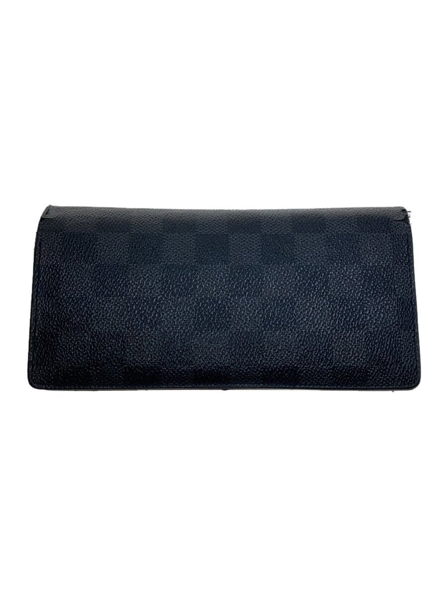 【中古】LOUIS VUITTON◆ポルト・フォイユ・ブラザ_ダミエ・グラフィット_BLK/PVC/BLK/メンズ【服飾雑貨他】｜2ｎｄ STREET 店
