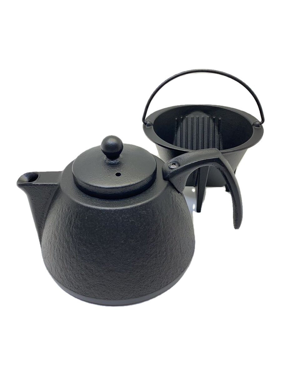 【中古】IWACHU◆岩鋳コーヒーポットセット/和食器その他/2点セット/BLK//【キッチン用品】