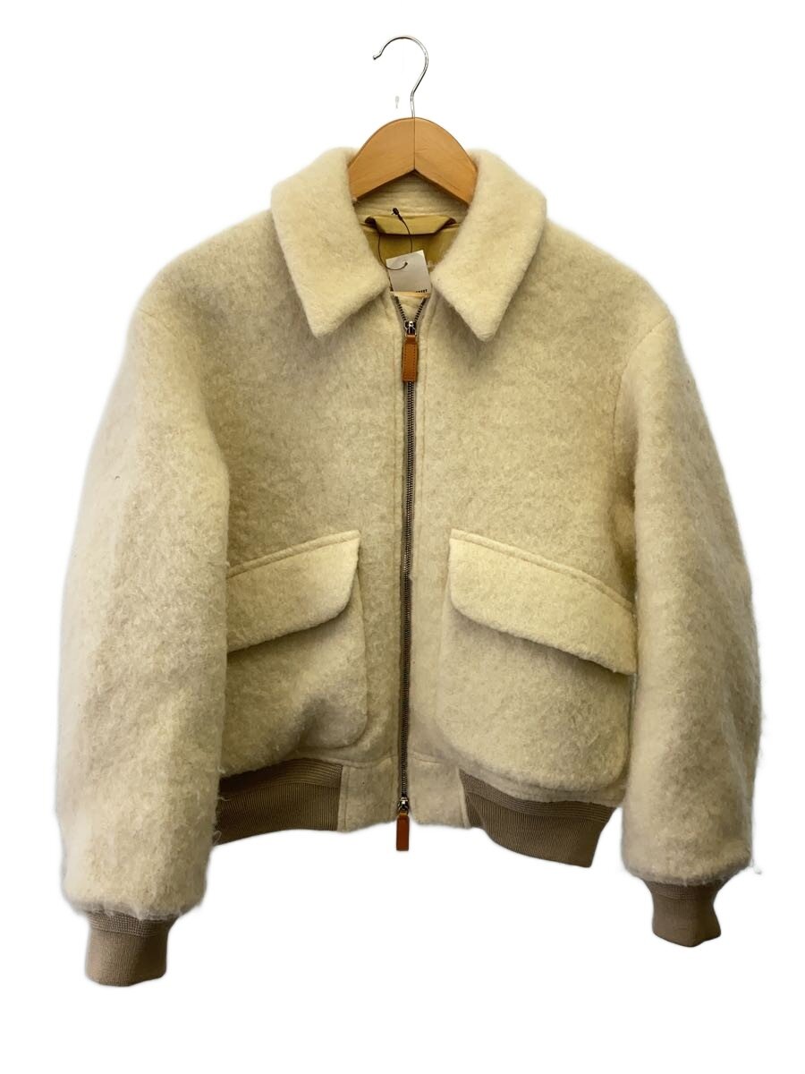 【中古】unfil◆ウールボア ボンバージャケット/ブルゾン/1/ウール/CRM/WZFL-UW156【レディースウェア】|2nd STREET 店