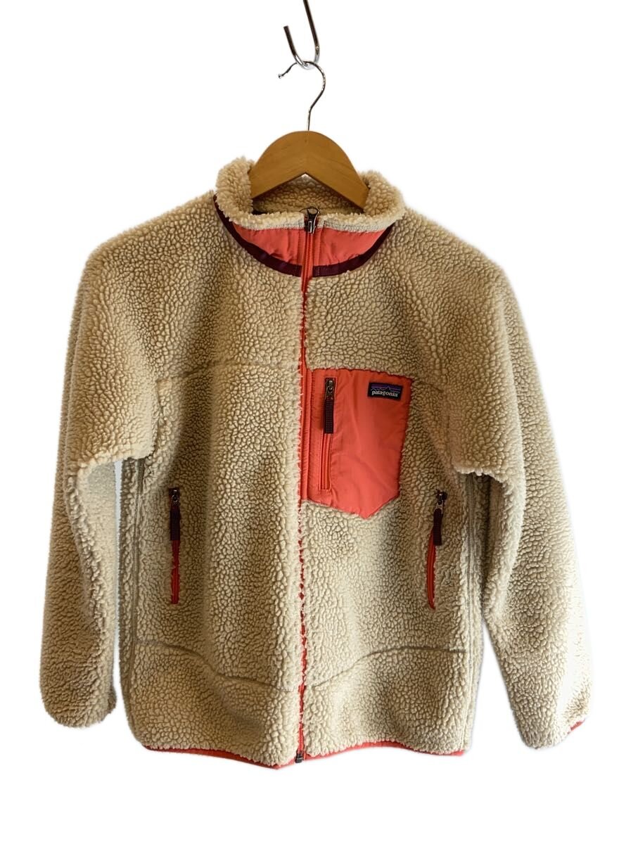 【中古】patagonia◆フリースジャケット/XL/ポリエステル/BEG/65625FA18/KIDS RETRO X【レディース御召しもの】